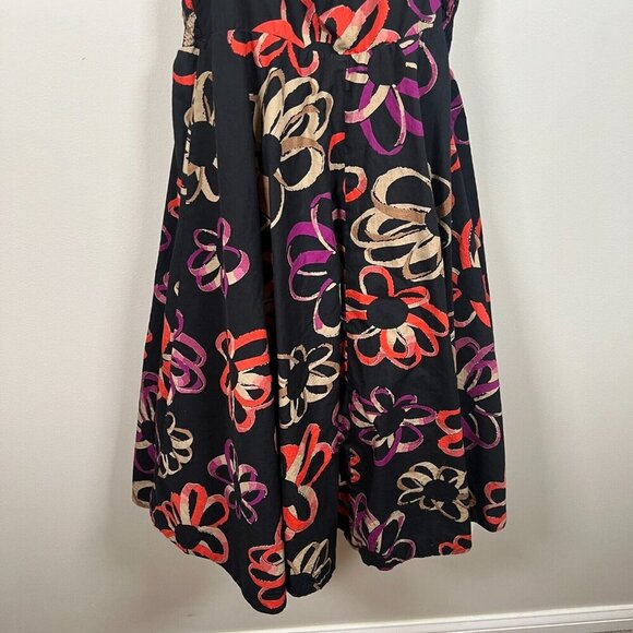 Anthropologie Girls From Savoy Halter Dress Size 6 Retro Floral Martagon Sketch - Picture 5 of 12
